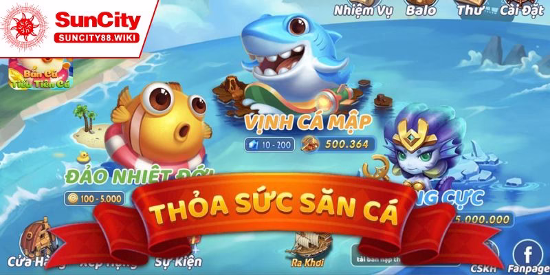 Các bàn chơi thiết kế trong game săn cá Tiểu Tiên