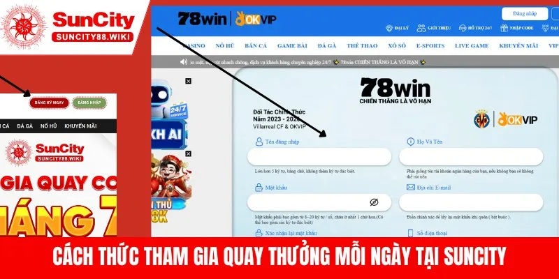 Cách Thức Tham Gia Quay Thưởng Mỗi Ngày Cùng Suncity